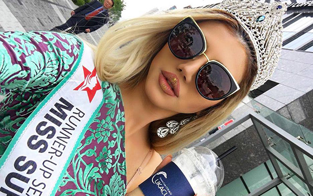 Azərbaycanlı gözəl 3-cü oldu - Fotolar