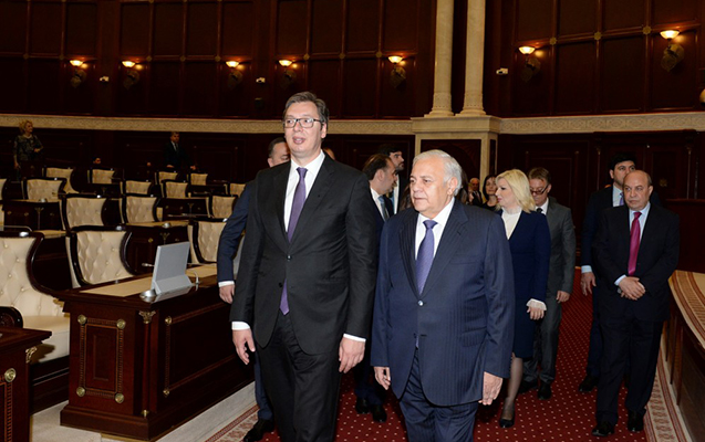 Serbiya prezidenti Milli Məclisdə olub