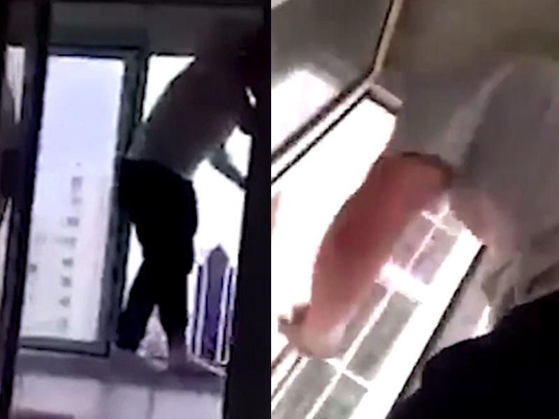 17 yaşlı oğlan içib, özünü 11-ci mərtəbədən atdı - VİDEO - FOTO