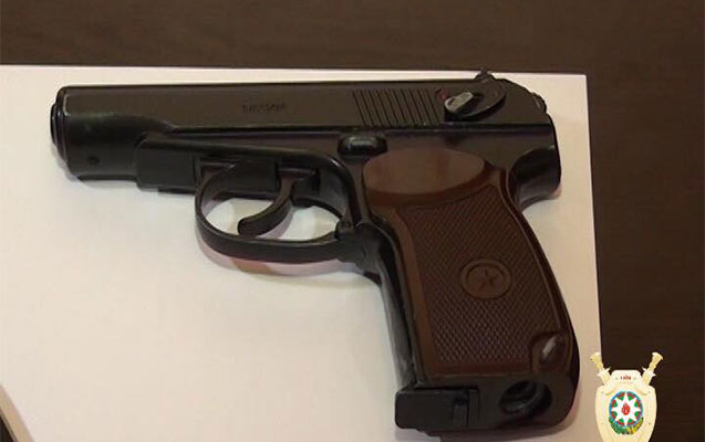 Bakıda silahlı şəxs saxlanıldı