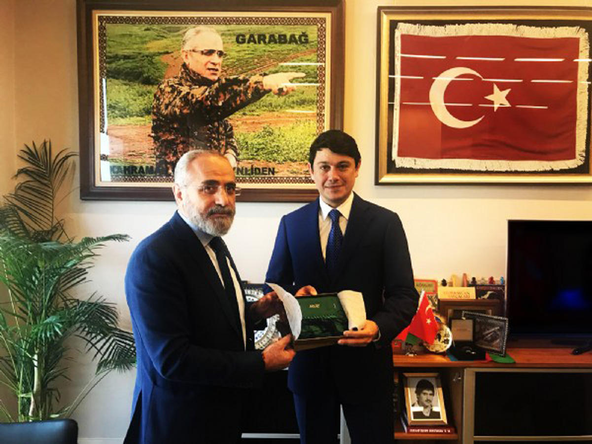 Fuad Muradov Türkiyə Prezidentinin baş müşaviri ilə görüşüb FOTO