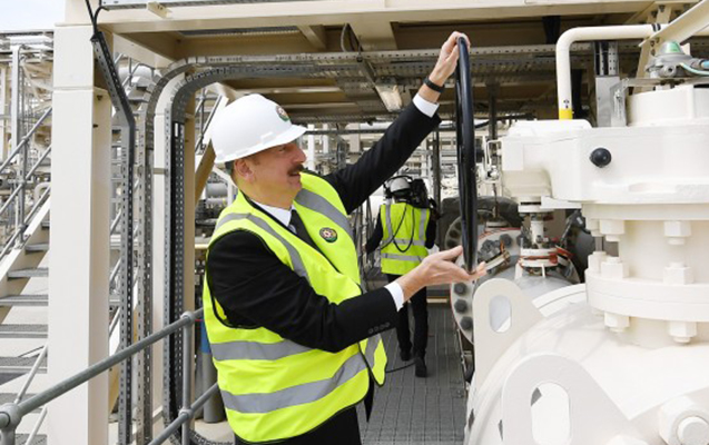 Prezident Cənub Qaz Dəhlizinin açılışını etdi - Fotolar