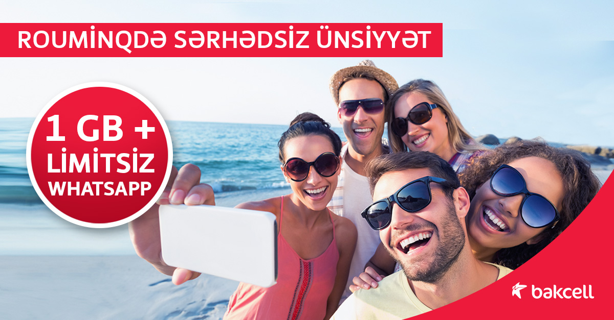 Bakcell rouminqdə WhatsApp-i pulsuz etdi