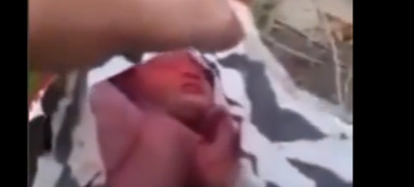 Bakıda yenicə doğulmuş körpə küçəyə atıldı - ŞOK VİDEO