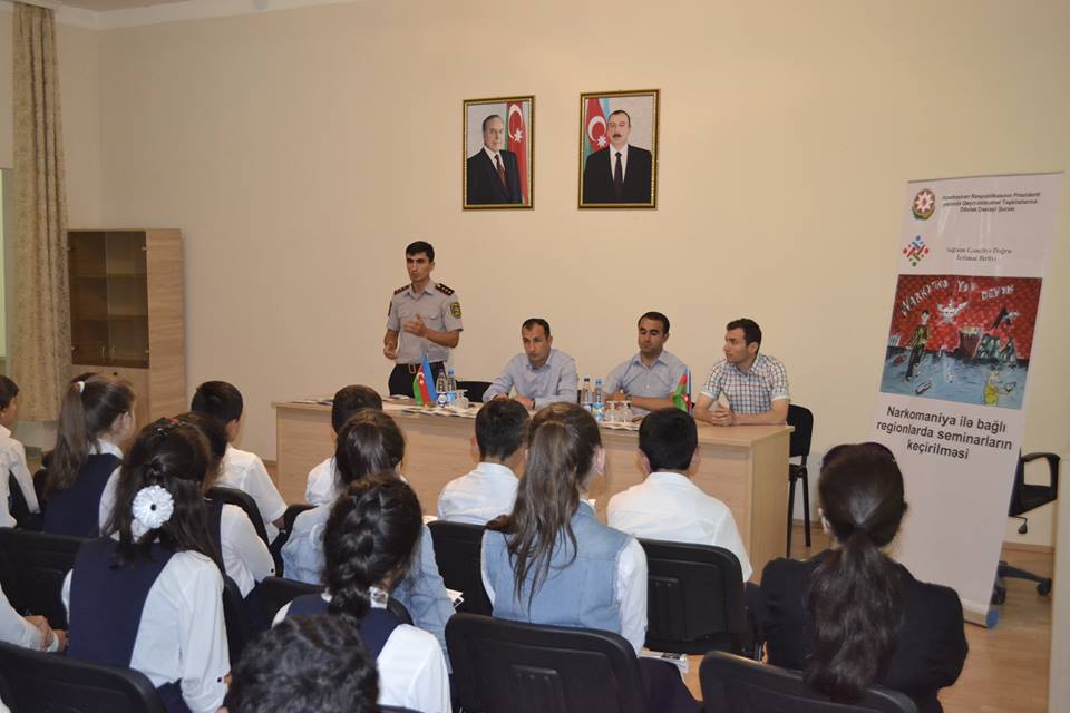 “Narkomaniya ilə bağlı regionlarda seminarların keçirilməsi” adlı layihəsi çərçivəsində silsilə tədbirlər keçirildi
