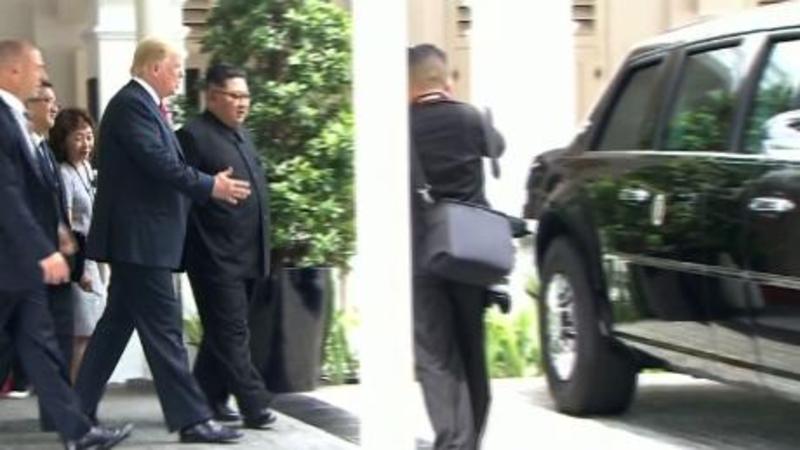 Tramp Kim Çenə gülləkeçirməz avtomobilini göstərdi – VİDEO