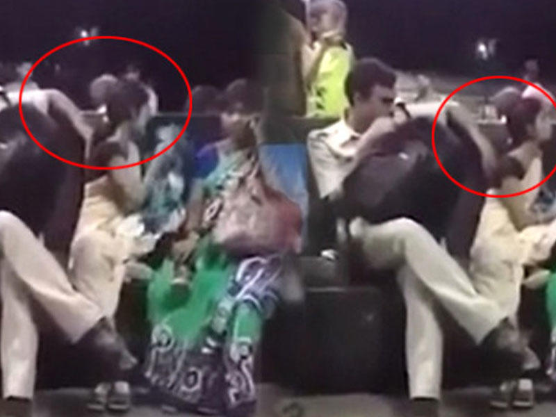 Qucağında körpəsi olan qadına polisin təcavüzü kameraya düşdü - VİDEO