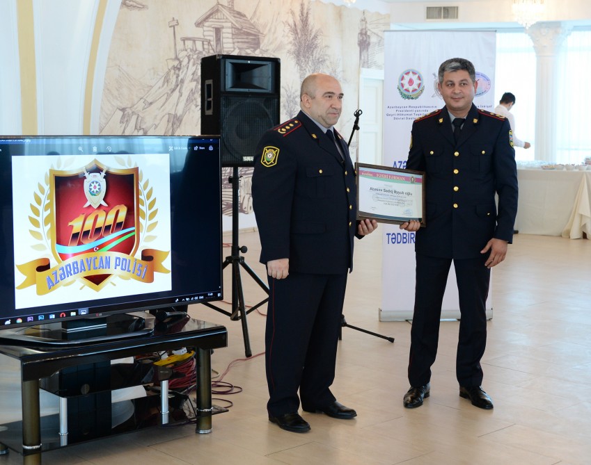 Azərbaycan polisinin 100 illiyində yol polisləri mükafatlandırıldı - VIDEO