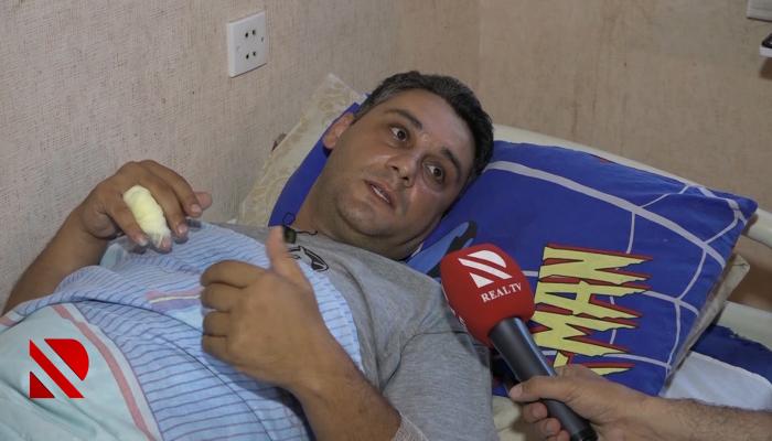 Gəncədəki terror aktında yaralanan polis REAL-a danışdı (VİDEO)