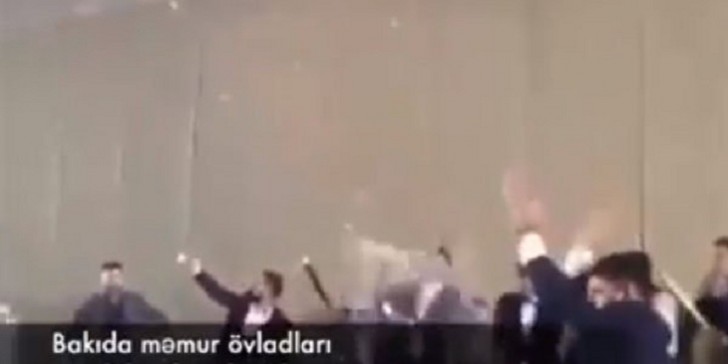 Bakıda məmur balaları tuneli bağlayıb şampan içdilər- VİDEO