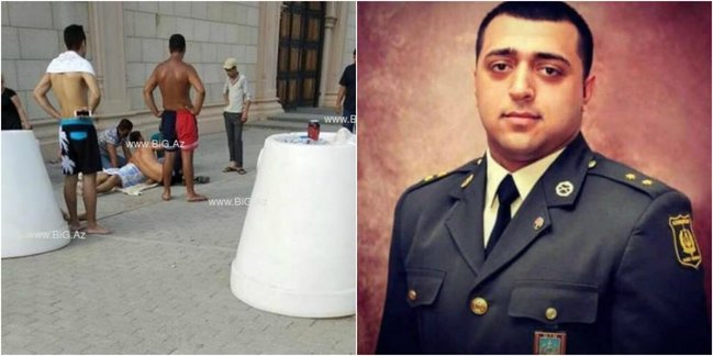 Dostunu xilas etmək istəyərkən suda batan leytenantın meyitinin fotosu