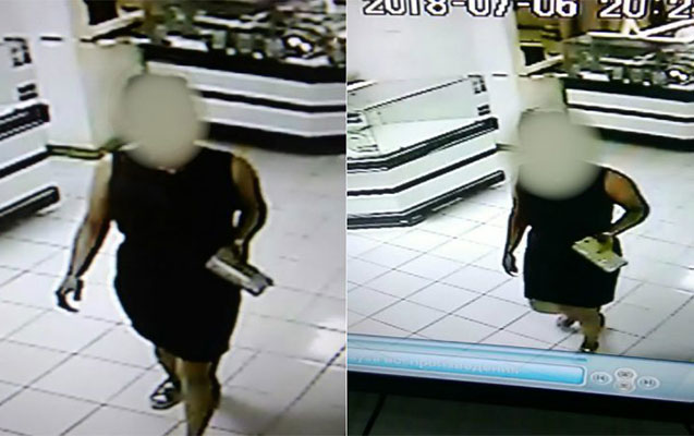 Qadın məşhur ticarət mərkəzində oğurluq etdi