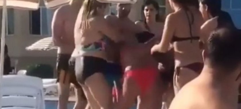 Bakıda çimərlikdə biabırçılıq - Qızlar saçyolduya çıxdılar – VİDEO