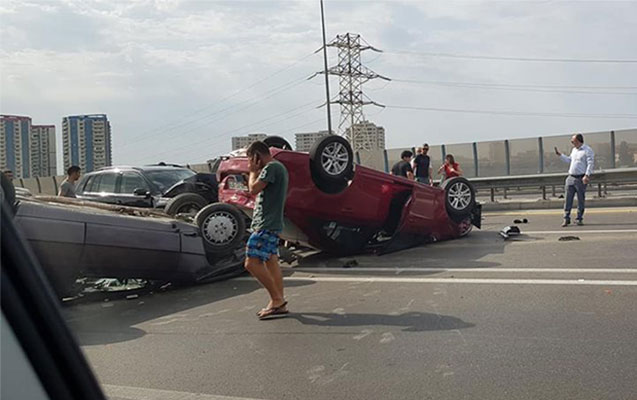 Heydər Əliyev prospektində daha bir hadisə