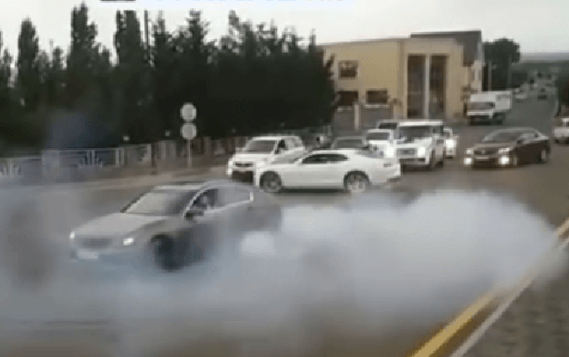 Toy karvanında “avtoşluq” edən sürücü tutuldu - Video