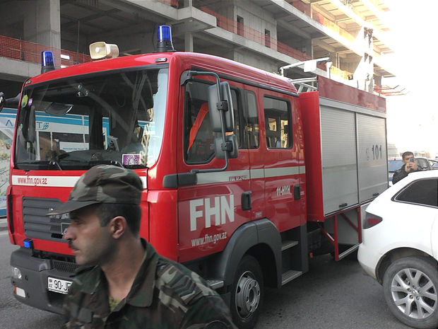 “Caspian Plaza” yanır - VİDEO+ YENİLƏNİB