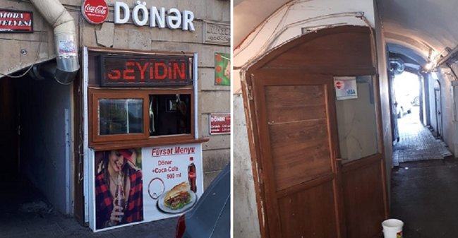 Bakının mərkəzi küçəsində blokda dönərxana tikdilər - Sakinlər narazıdır