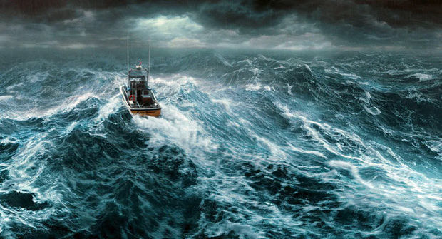 Gəmi Hind okeanında qərq oldu - VİDEO