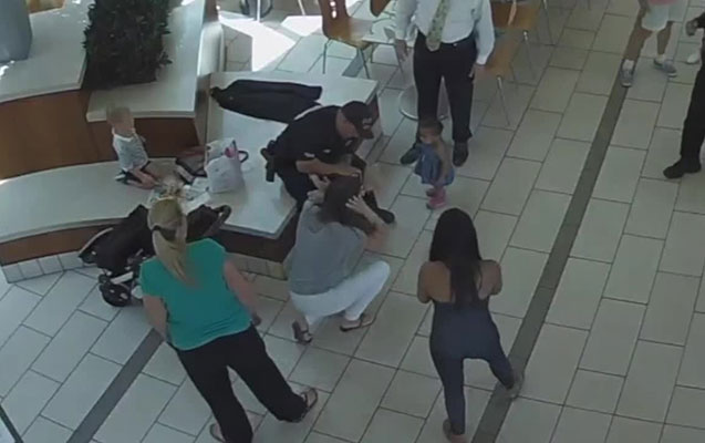 Körpənin həyatını qurtaran polis “qəhrəman” elan edildi - Video