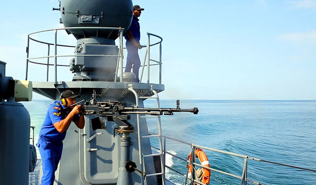 “Dəniz kuboku-2018” müsabiqəsində artilleriya atəşləri - VİDEO