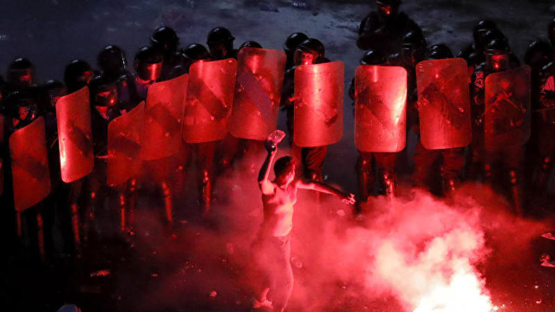 Buxarestdə nümayişlər zamanı 440 nəfər xəsarət aldı