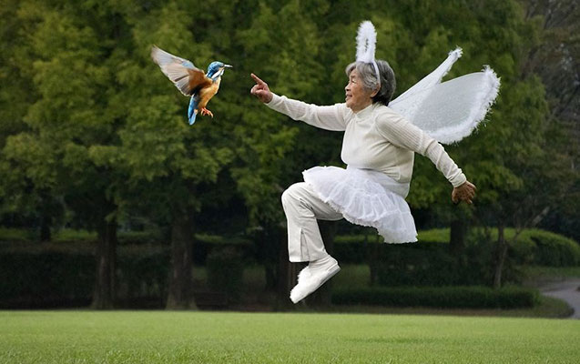 90 yaşında İnstaqram ulduzu oldu - Fotolar