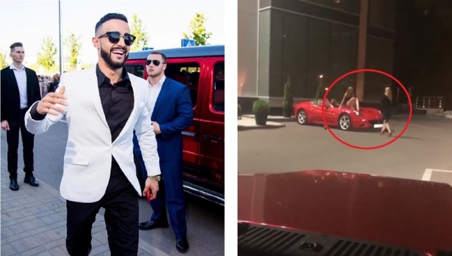 Qızlar azərbaycanlı blogerin maşınına hücum çəkdi (VİDEO)