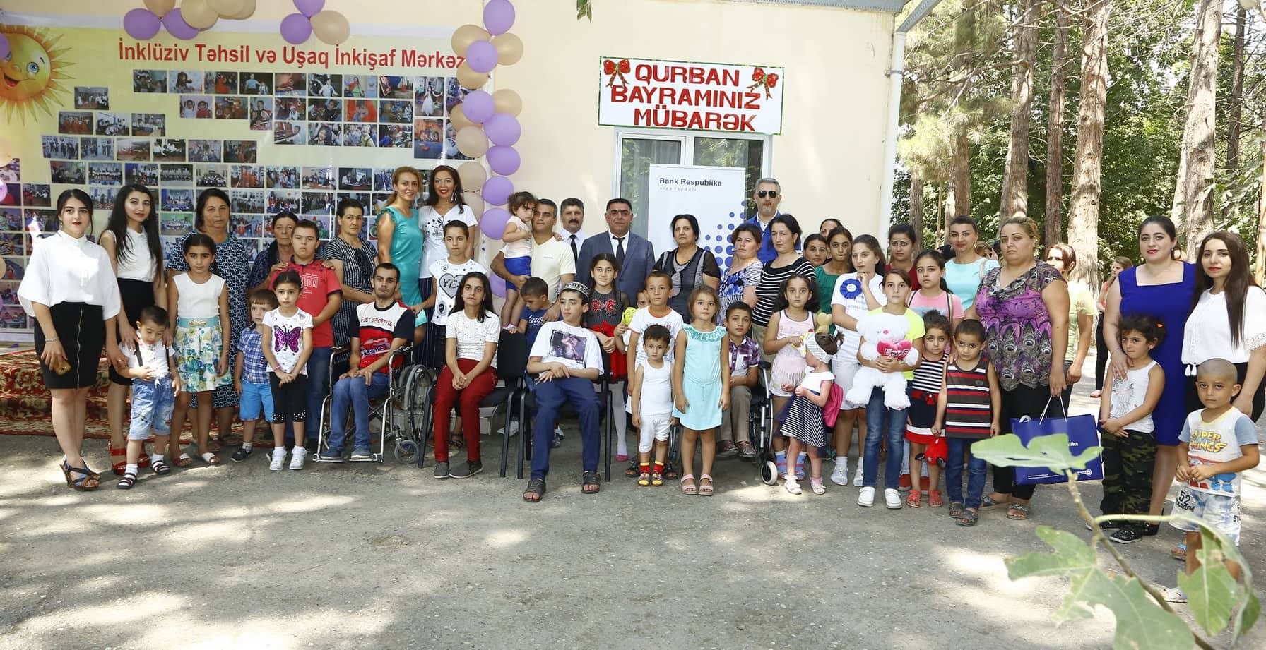 Gənclər təşkilatı Qarabağda xüsusi qayğıya ehtiyacı olan uşaqlar üçün xeyriyyə tədbiri keçirdi