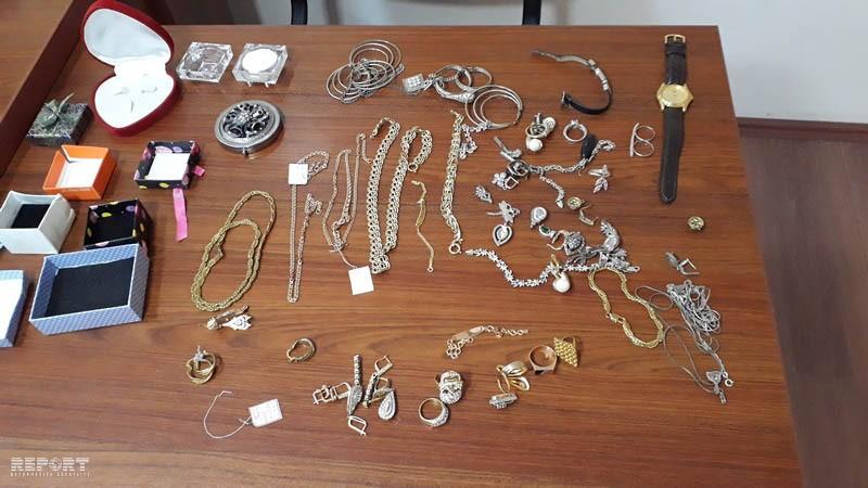 Balakəndə 20 min manatlıq qızıl-zinət əşyaları oğurlayan şəxslər saxlanıldı - FOTO