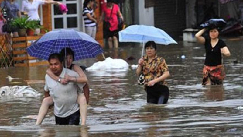 Çində güclü daşqın - 5 ölü, 16 itkin