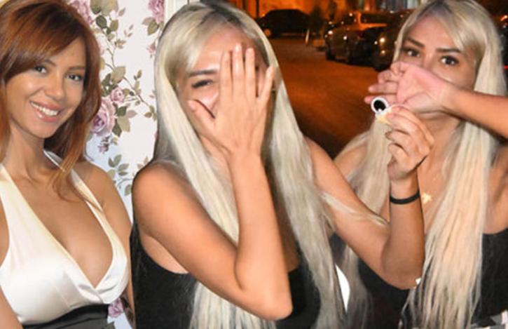 Kameraları görən rəqqasə dodaqlarını gizlətdi - Fotolar