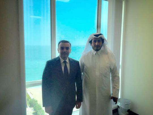 Qətərdəki səfirimiz Şeyx Abdulaziz bin Ali Al-Tani ilə görüşdü...