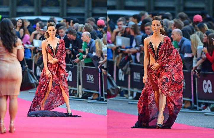 Qırmızı xalıya elə geyimdə çıxdı ki... - Fotolar