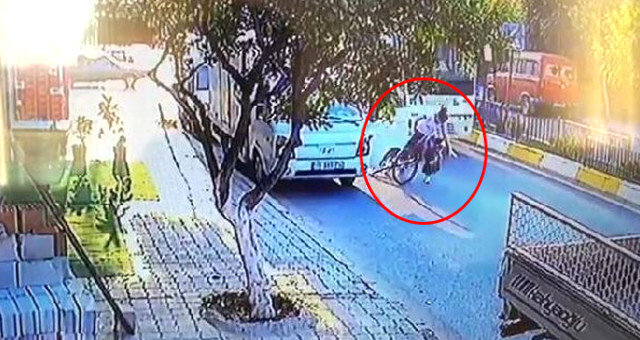 Velosipedlə işə gedən qadının faciəvi sonu: başının üstündən avtobus keçdi – VİDEO