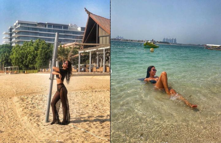 Pərvin Abıyeva Dubayda belə dincəlir - Foto
