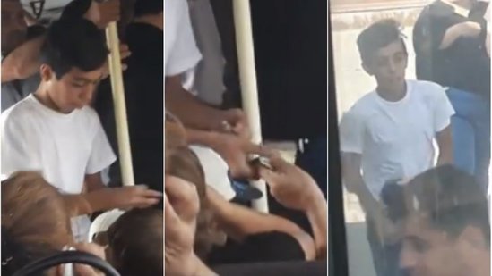 Dərslər başlasa da məktəblilər istismar edilir: Avtobusdan – Videogörüntü