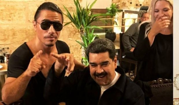 Maduro Nüsrətin restoranına getdi, xalqını qəzəbləndirdi - VİDEO