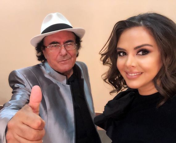 Al Bano azərbaycanlı aparıcı üçün “Felicita” ifa etdi – FOTO/VİDEO