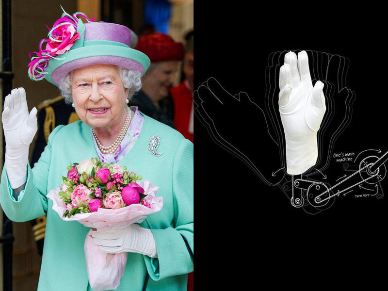 Tələbələr kraliçaya saxta əl hədiyyə etdilər - FOTO