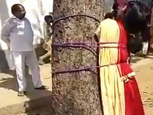 18 yaşlı müsəlman qız sevgisinə görə bağlandı, döyüldü - VİDEO - FOTO