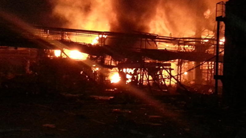 Daha bir neftayırma zavodunda partlayış