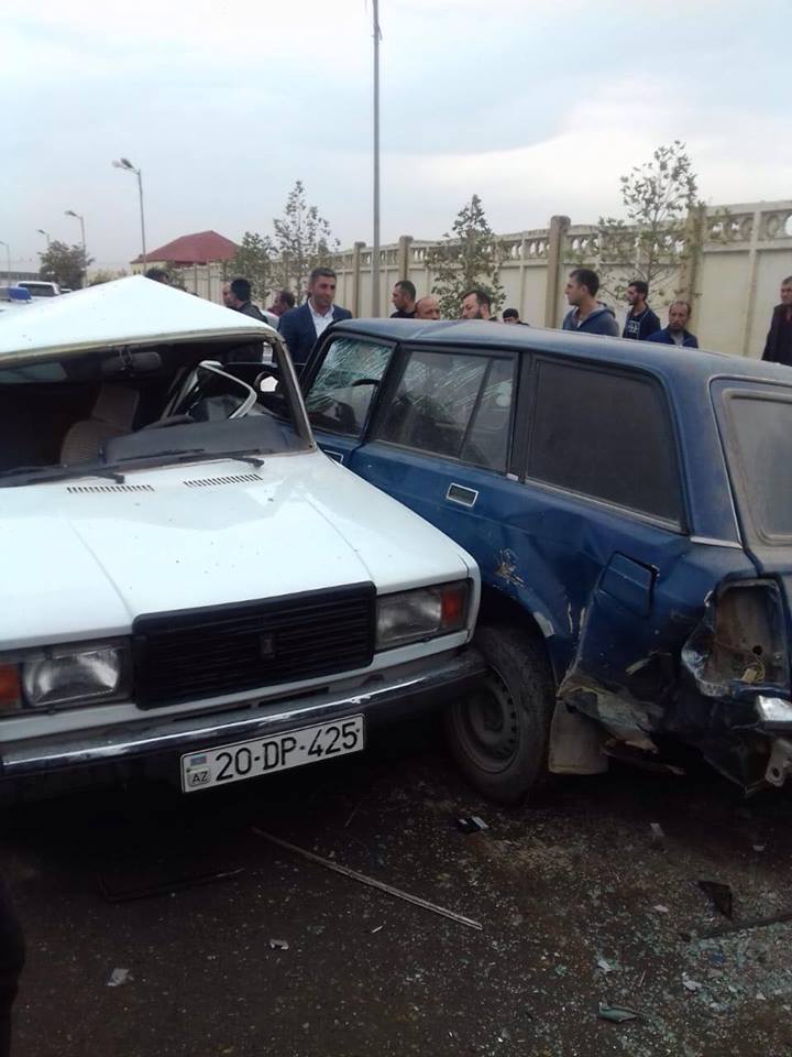  SON DƏQIQƏ:  Gəncədə zəncirvari yol qəzası-FOTOLAR