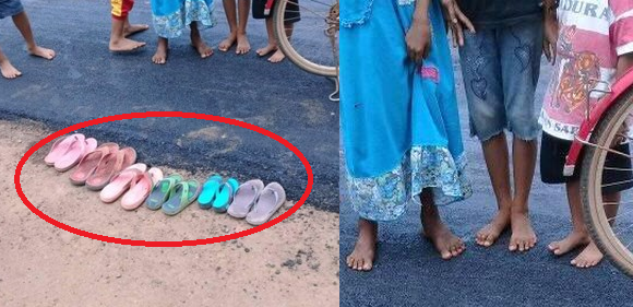 İlk dəfə asfalt görən sakinlər görün nə etdi - FOTOLAR