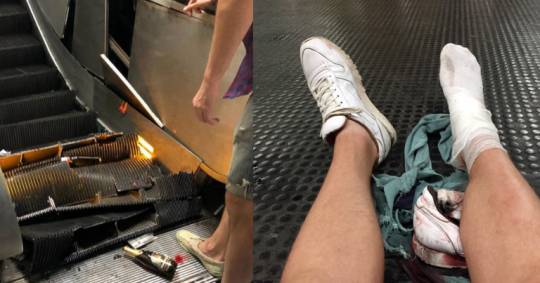 Metroda eskalator qırıldı – Yaralılar var – VİDEO