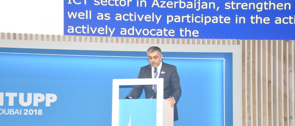 Ramin Quluzadə Beynəlxalq Telekommunikasiya İttifaqının səlahiyyətli konfransında çıxış edib