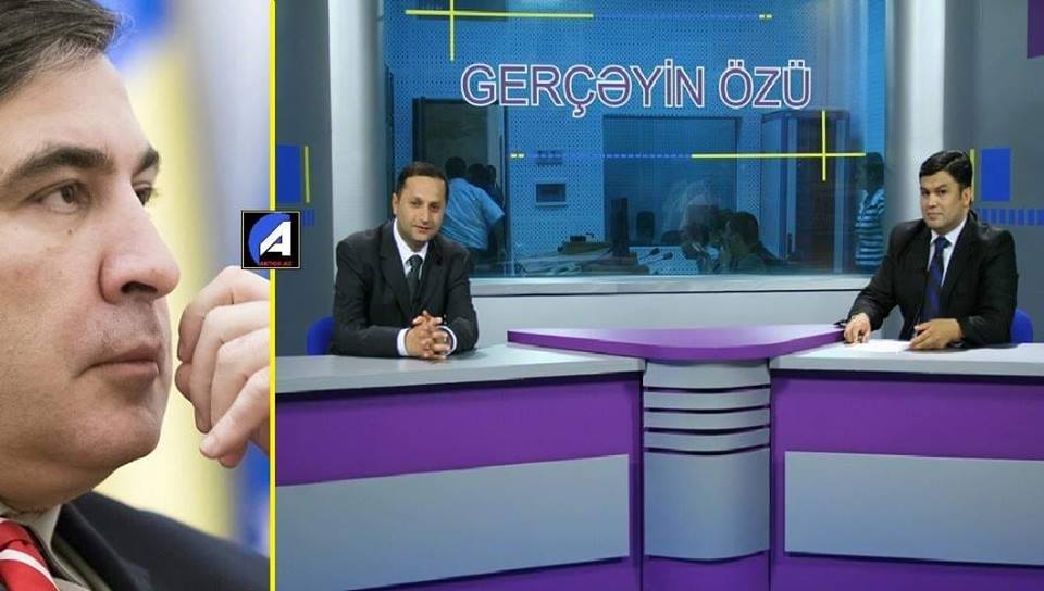 Saakaşvilinin ən yaxın adamı Azərbaycan televiziyasından şəkil paylaşdı – FOTO