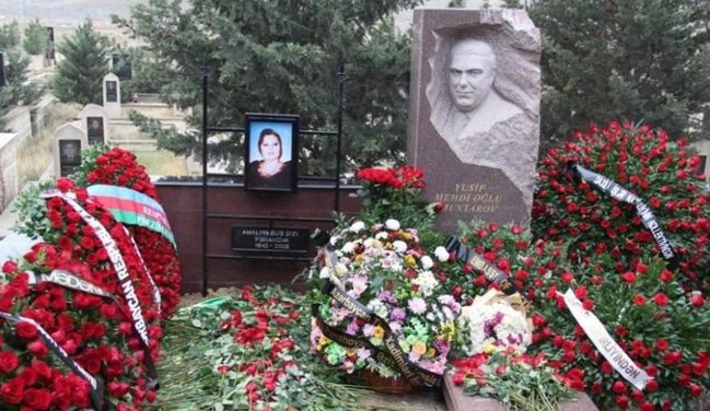 Amaliya Pənahova dəfn edildi - Fotolar