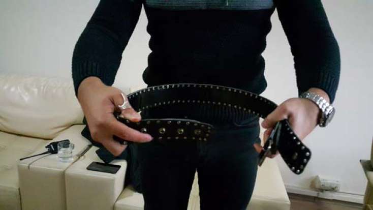 Üzərindən çıxan kəmər POLİSİ ŞOKA SALDI - FOTOLAR