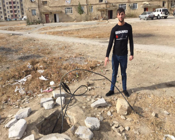 Strateji kabel xəttini oğurlayan şəxs saxlanıldı - FOTO