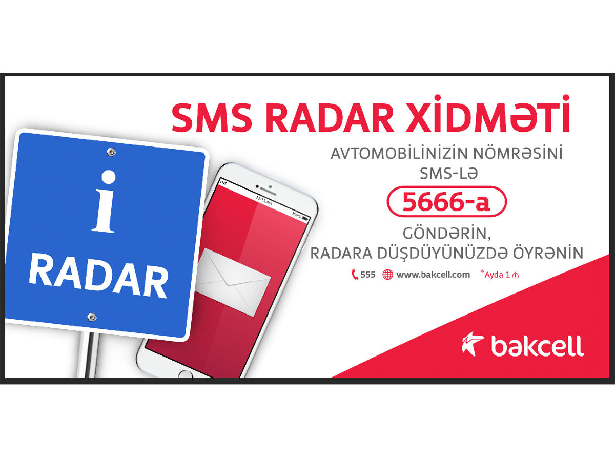 Minlərlə Bakcell abunəçisi “SMSRadar” xidmətindən faydalanır